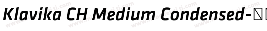 Klavika CH Medium Condensed字体转换